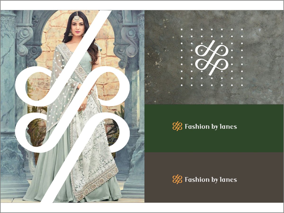 Fashion by Lanes brand identity spread